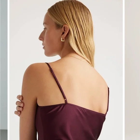 Quince 100% Washable Silk Slip Dress - Picture 3 of 10